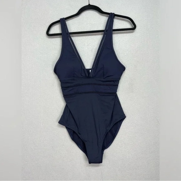 Sea Level Essentials Spliced Cup One Piece Sz 8 - Navy - New w/out tags - Picture 2 of 12